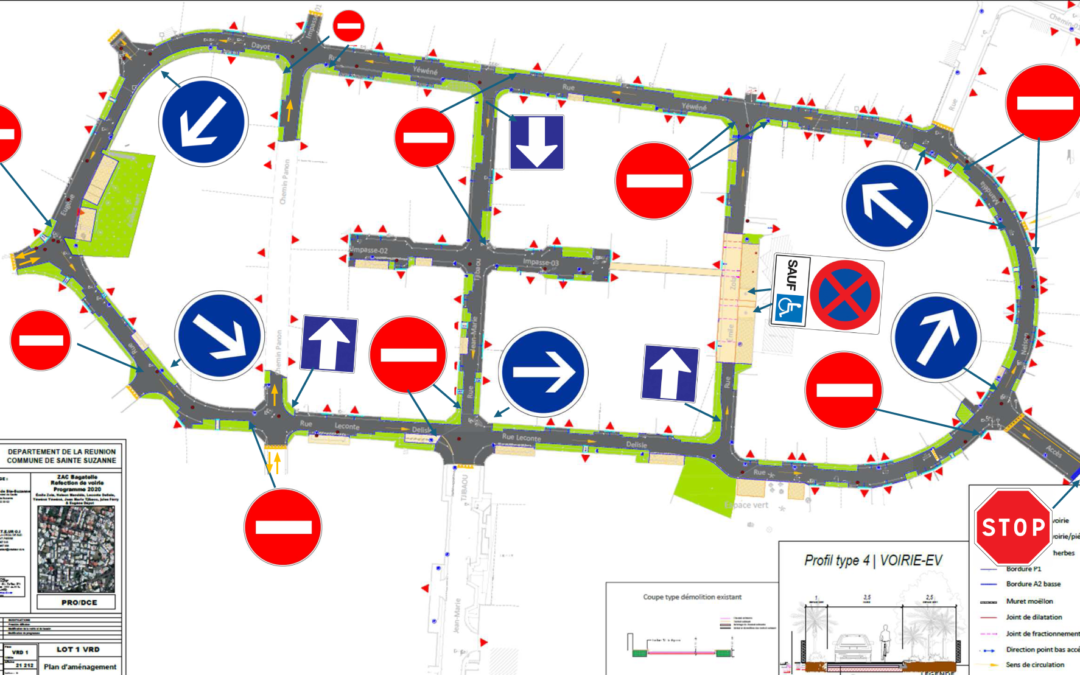 Plan de circulation de la ZAC Bagatelle