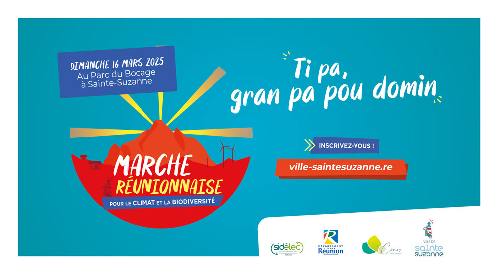 Ouverture des inscriptions pour la 6ème Marche Réunionnaise pour le Climat et la Biodiversité à Sainte-Suzanne !